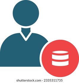 Data Scientist Vector Glyph Two Color Icon For Personal And Commercial Use.

