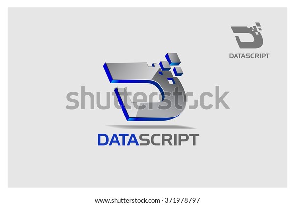 Data Script Vector Logo Template Vector Stock Vector (Royalty Free ...