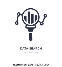 data search interface icon on white background. Simple element illustration from Business concept. data search interface sign icon symbol design.