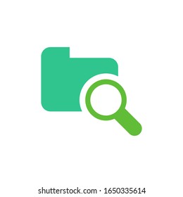 Data search logo template vector icon design