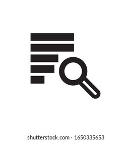 Data search logo template vector icon design