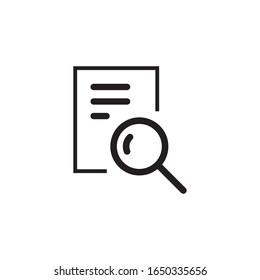 Data search logo template vector icon design