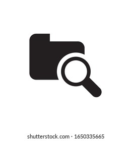 Data search logo template vector icon design