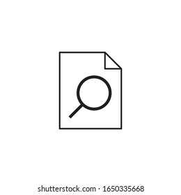Data search logo template vector icon design