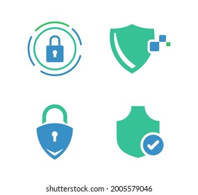 data secuirty vector icon design template