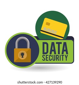 Data Security design. Protect icon. 