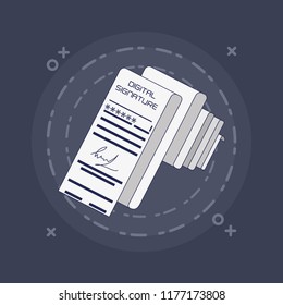 data security with digital signature