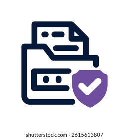 data security dual tone icon. Sleek and modern vector icon for websites, mobile apps, marketing materials, and corporate design. Fully scalable and ready to use.