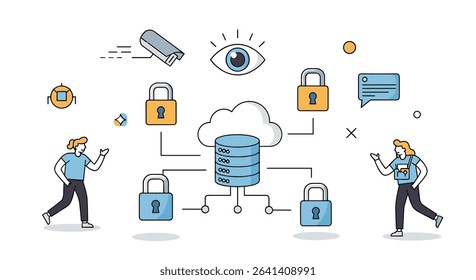 Data Security and Encryption Measures Protect Information From Data Breaches and Threats