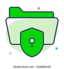 data security Finance Related Vector Line Icon. Editable Stroke Pixel Perfect.