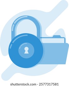 data security, flat style vector data security illustration. eps 1