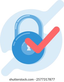 data security, flat style vector data security illustration. eps 2
