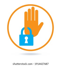 Data Security Icon Design Concept