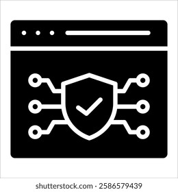 Data Security Icon Element For Design