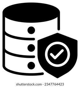 Data Security Icon illustration, for uiux, infographic, etc