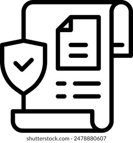 Data Security Icon. Security report Icon