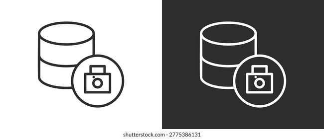 Data Security Icon Set Vector Collection Isolated In Black And White