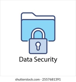 Data Security Icon Symbol vector graphics.