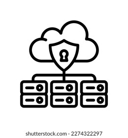 Data Security icon in vector. Logotype