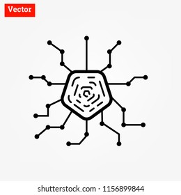 Data security icon,The most important part for the data business.The key lock system vector.