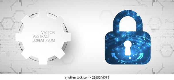 Datensicherheit veranschaulicht Cyberdaten oder die Idee des Datenschutzes. Farbabstrakte Internettechnologie.