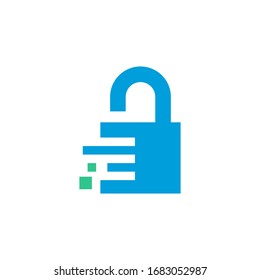 Data security logo template vector icon design