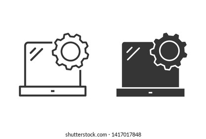 Data security vector icon. Black illustration isolated on white. Simple pictogram for graphic and web design.