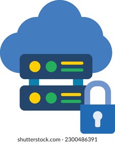 Data Security vector icon. Can be used for printing, mobile and web applications.