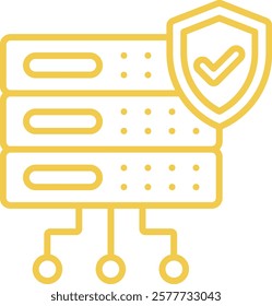 Data Security vector icon. Can be used for printing, mobile and web applications.