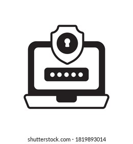 Data Security vector style icon. EPS 10 file