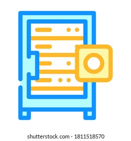 data server color icon vector. data server sign. isolated symbol illustration