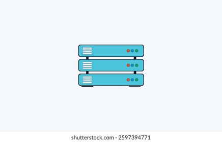Data server icon design vector illustration for use.