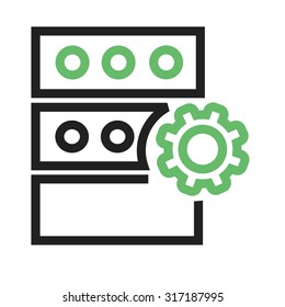 Data, server, storage icon vector image.Can also be used for admin dashboard. Suitable for mobile apps, web apps and print media.
