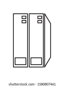 data server tower isolated icon vector illustration design