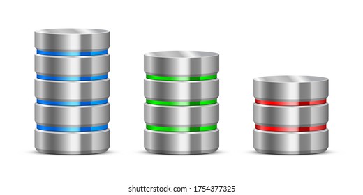 Data server vector design illustration isolated on background