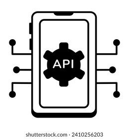  Data Servers  and Management Line Icon