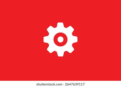 Data settings line icon. spinning gears animation.