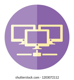 data share icon trendy icon on white background for web graphic