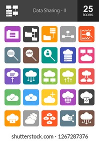 Data Sharing Filled Icons