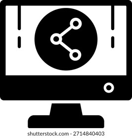 Diseño de iconos de estilo de glifo para compartir datos