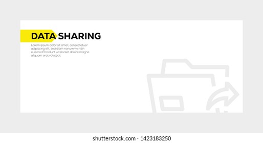 DATA SHARING ICON AND ILLUSTRATION CONCEPT
