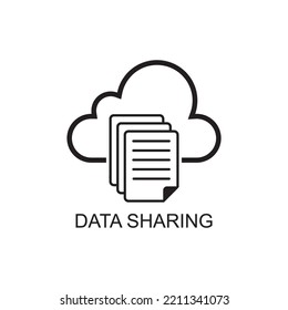 data sharing icon , network icon