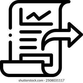 data sharing icon. Thin Linear Style Design Isolated On White Background