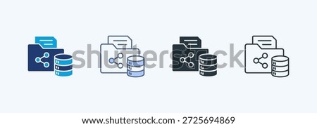 Data Sharing Multiple Style Icon Collection