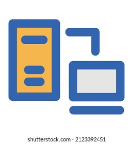 Data Sharing Vector icon which is suitable for commercial work and easily modify or edit it

