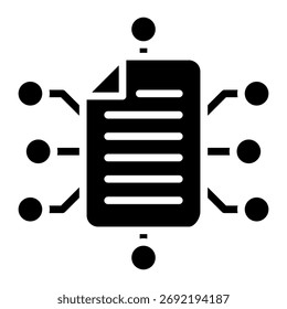 Data Sheet Icon Element For Design