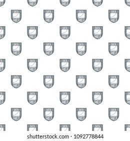 Data shield pattern vector seamless repeat for any web design