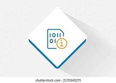 Data Simulation Icon Vector Design