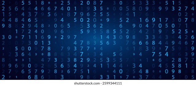 Data Software Programming Code Background. Random Part of Program Code. Digital Data Technology Concept. Vector Illustration