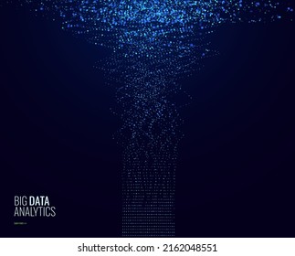 Data Sorting. Computer Science Concept. Big Data Analytics Stream. Information Classification. Vector Illustration.